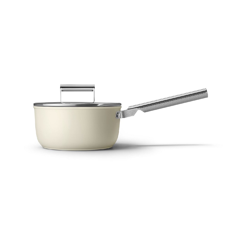 SMEG CKFS2011CRM Kitchenware, Cookware, Saucepan 20cm, 50's Style (Cream)