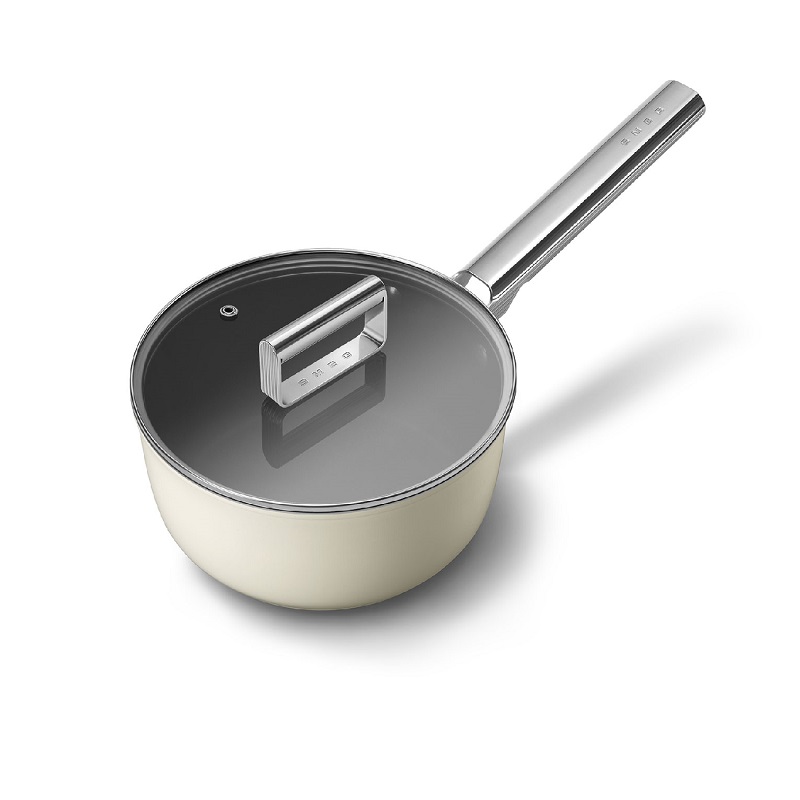 SMEG CKFS2011CRM Kitchenware, Cookware, Saucepan 20cm, 50's Style (Cream)