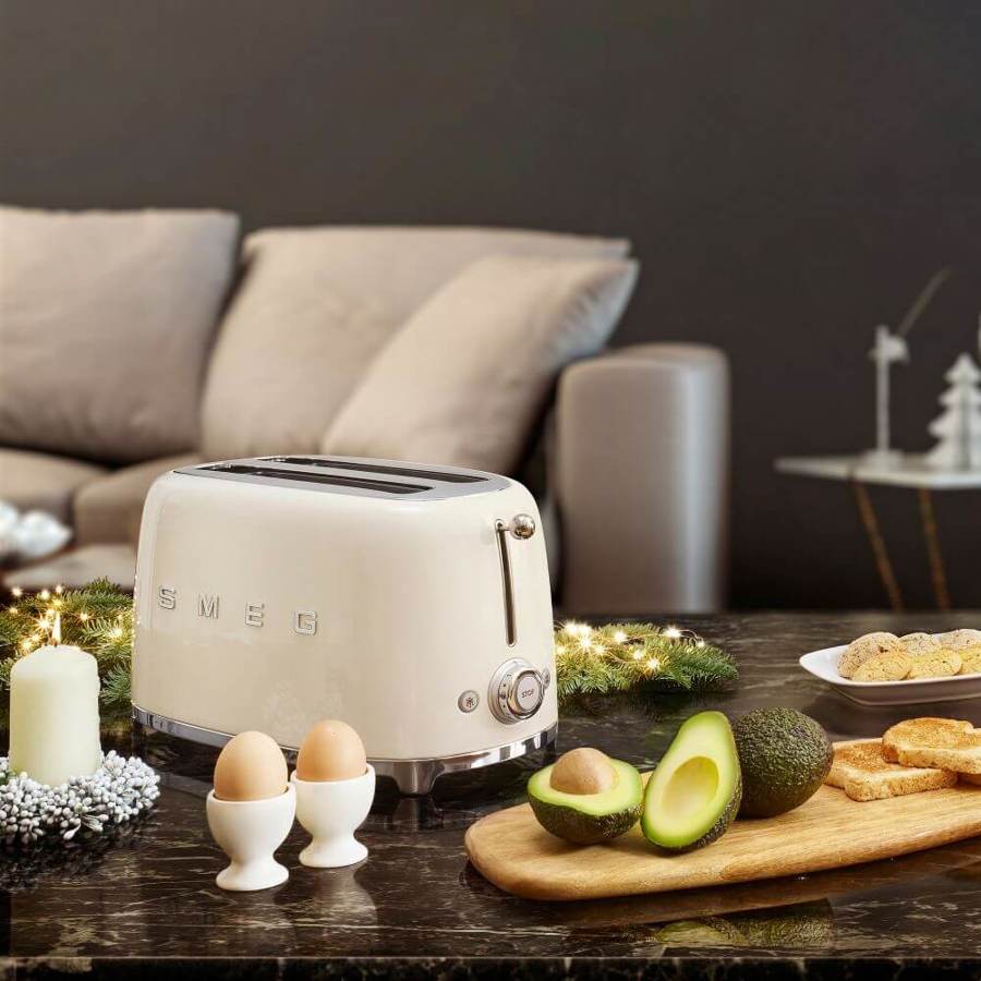 SMEG TSF01CREU Toaster 2 Slice (Cream)